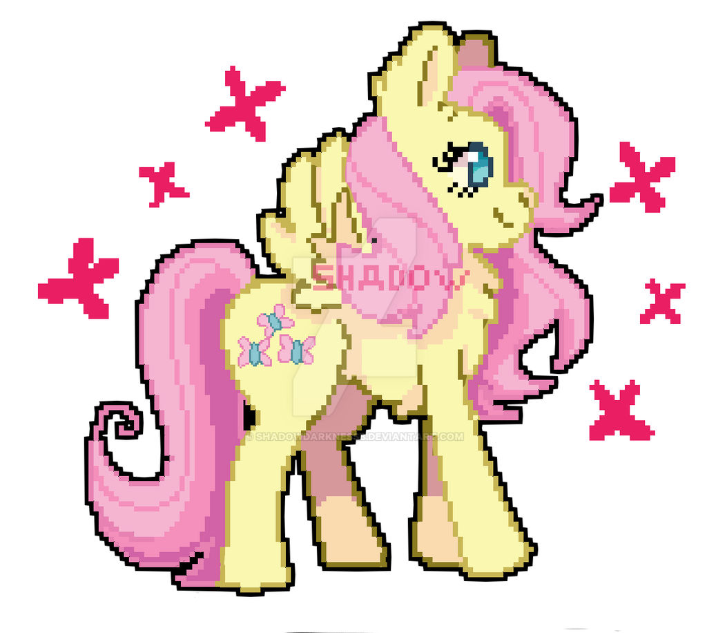 fluttershy pixel art by shadowdarknessb on DeviantArt