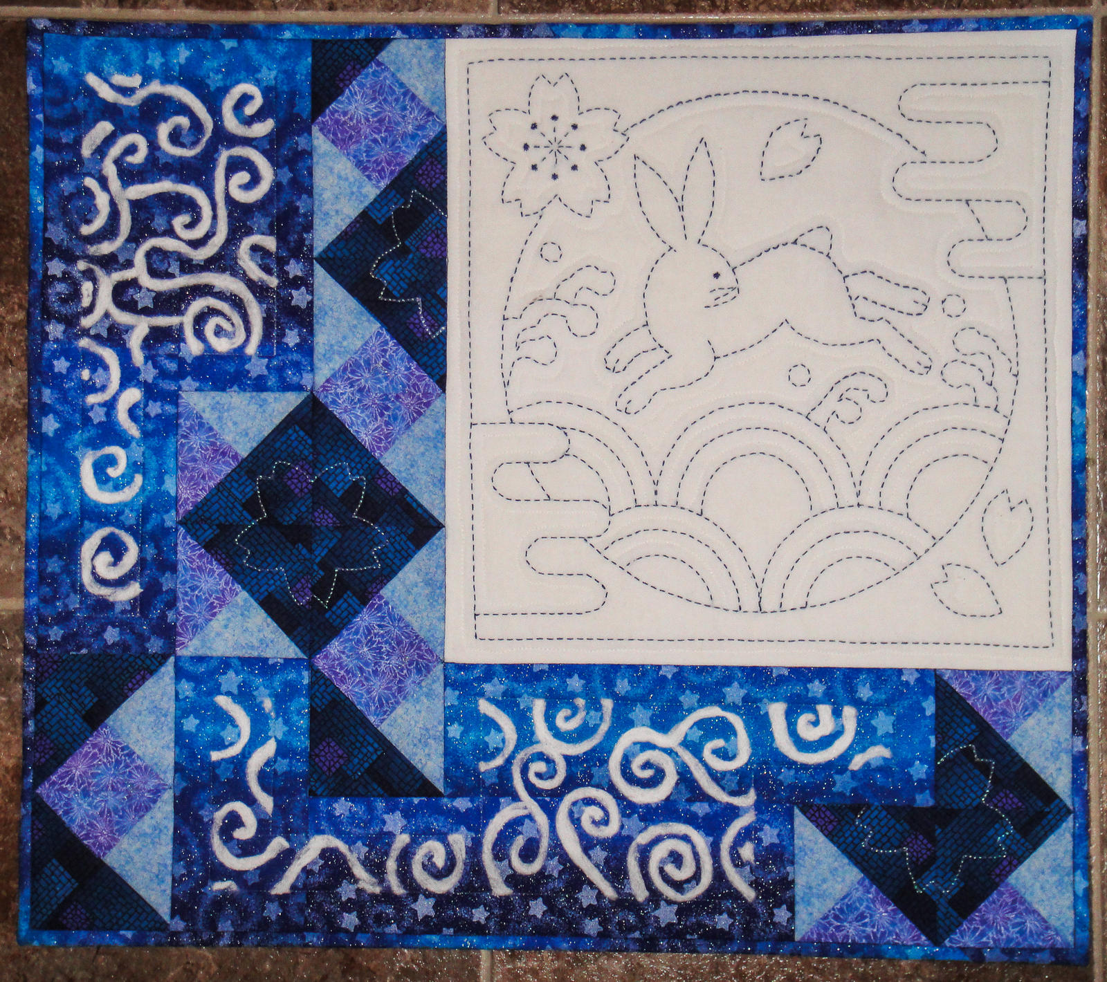 Sashiko Bunny Dreams