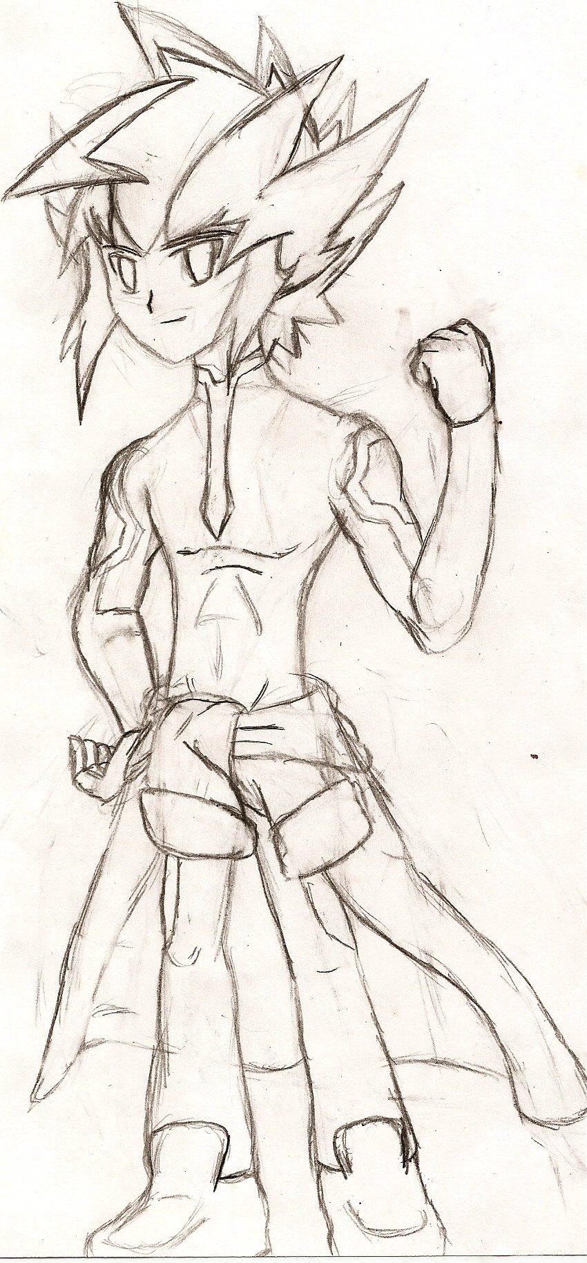 ZEXAL Oc: Mikazuki Kouki (sketch)