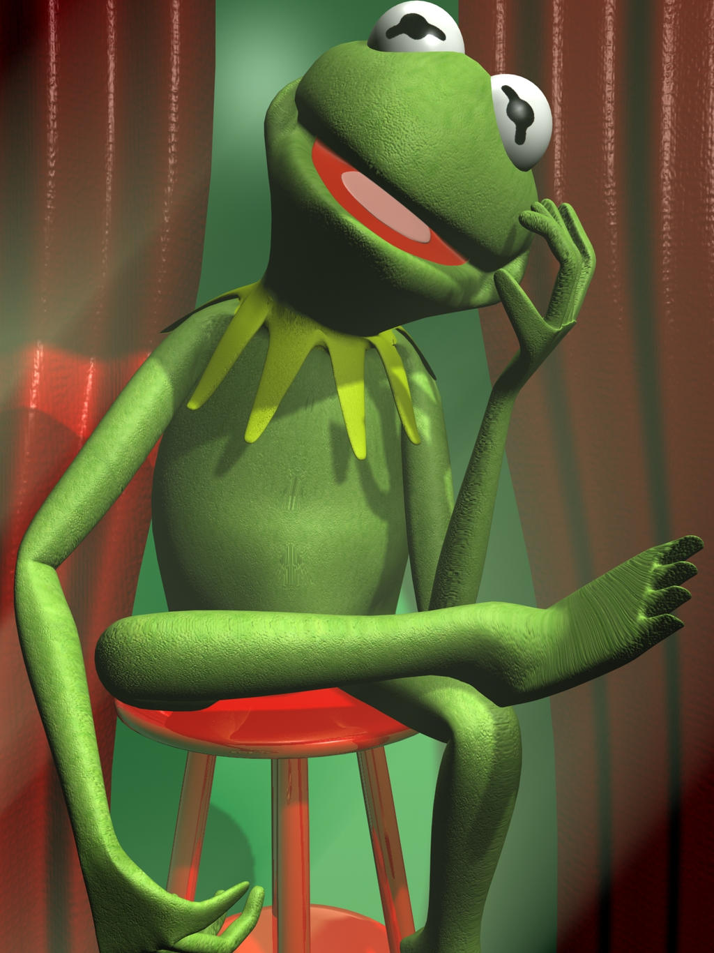 Kermit Racing Render Kermit 3D by 3DSud on DeviantArt
