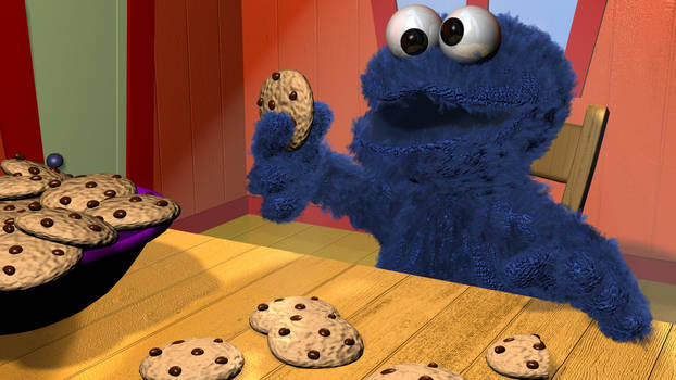 Cookie Monster 3d