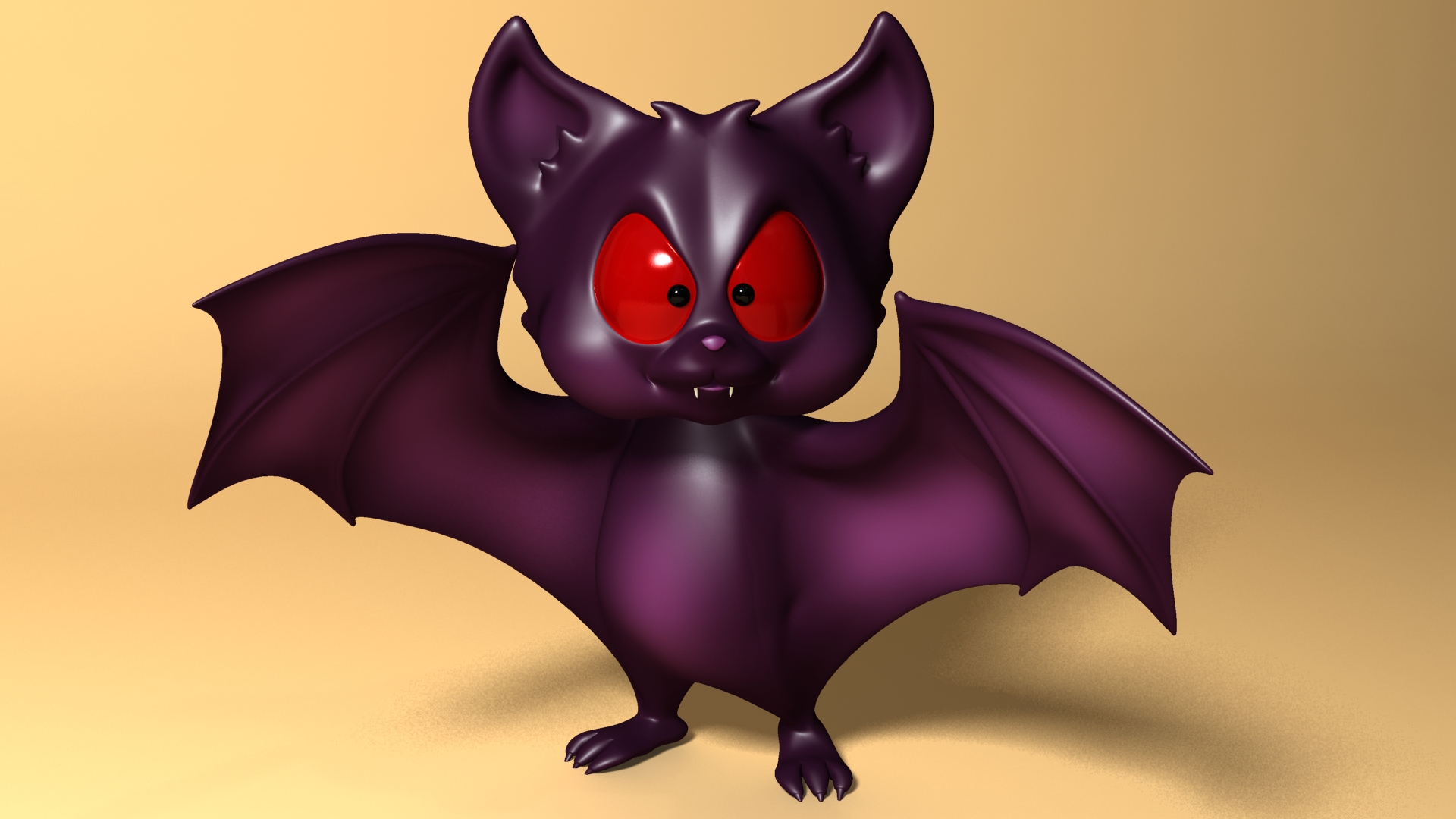 Cartoon Bat 3D