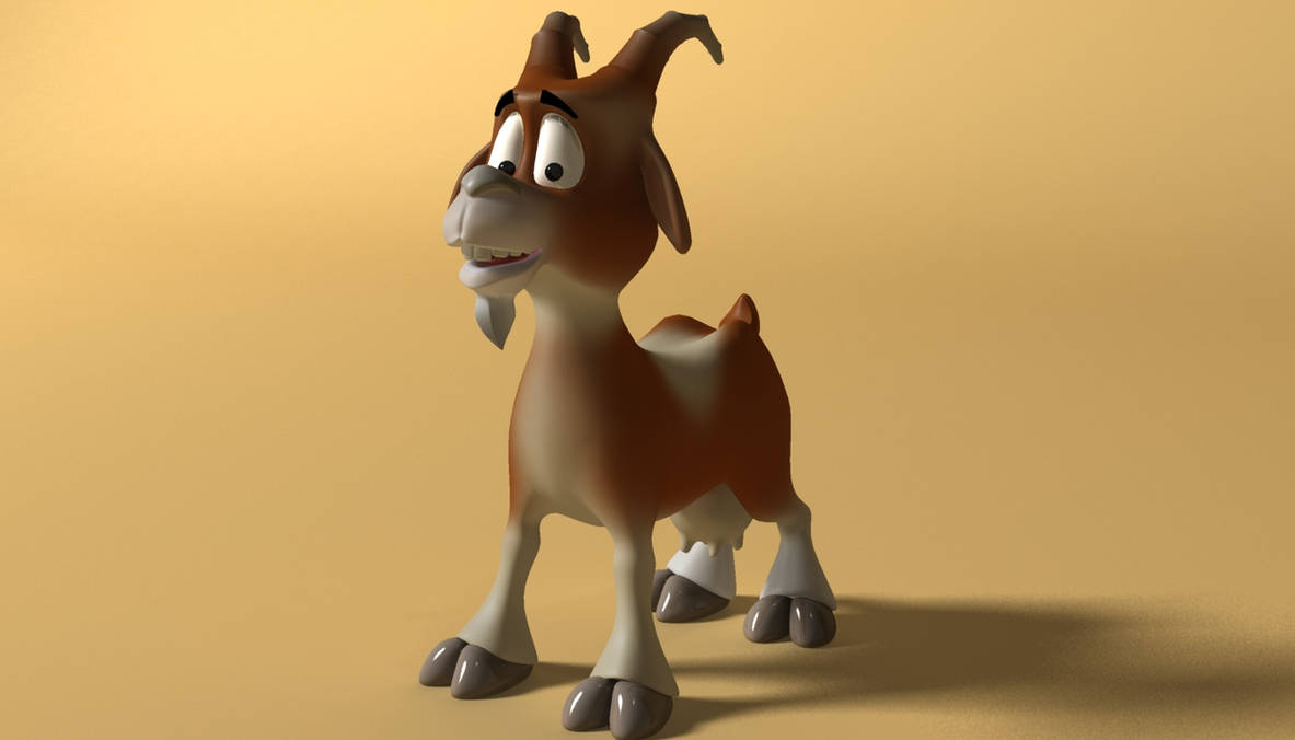 Cartoon Goat 3D model by 3DSud on DeviantArt