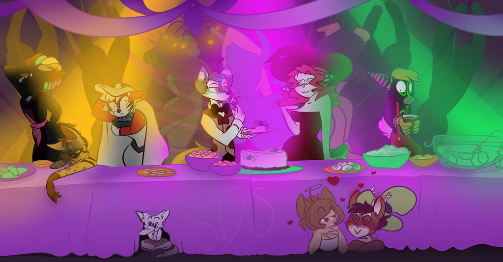 Party Ych Halloween Party YCH {finished} by TheSamDS on DeviantArt