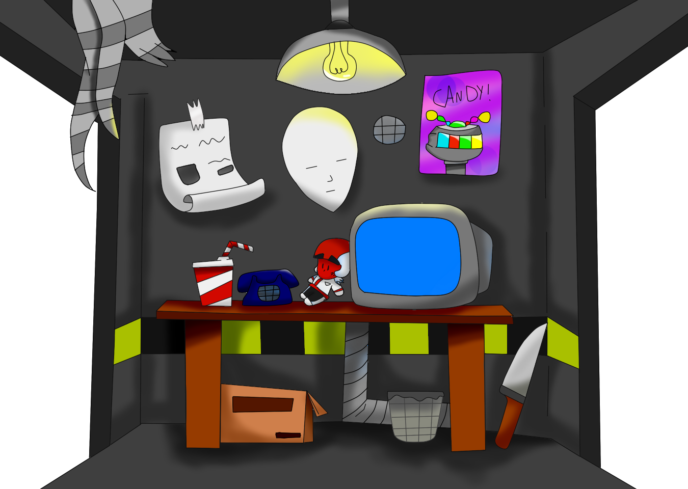 Office of my fnaf fan-game :v by E-enzo on DeviantArt