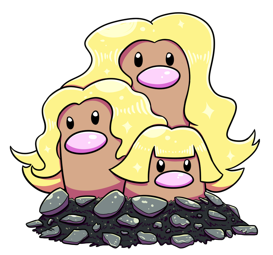 Alolan Dugtrio by KappatheKirin on DeviantArt