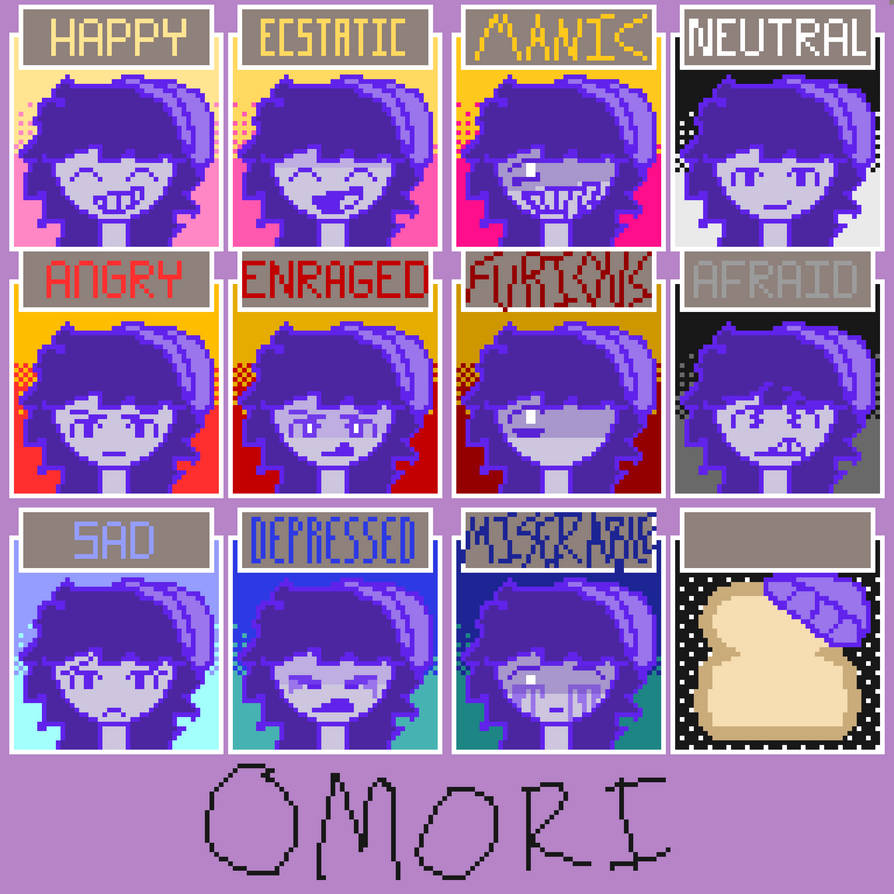 Omori - ALL Emotions COMPLETE ( Omori Mod ) 