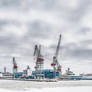 Helsinki Port in the Winter