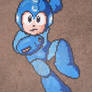 Perler Megaman gets a powerup