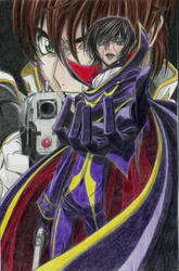 Lelouch and Suzaku (Code Geass)