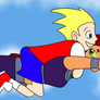 Flying with Starfire (Redraw)