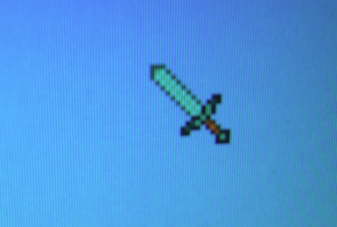Minecraft Cursor with Diamond Sword - Game Cursor - Sweezy Cursors