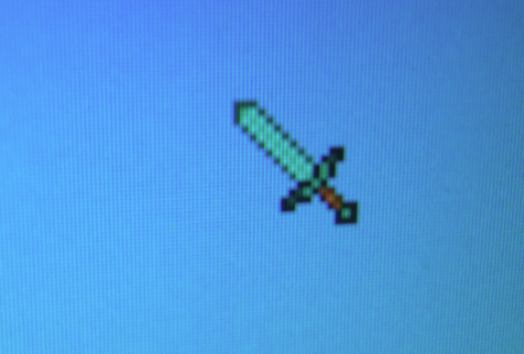 Minecraft espada de diamante Cursor