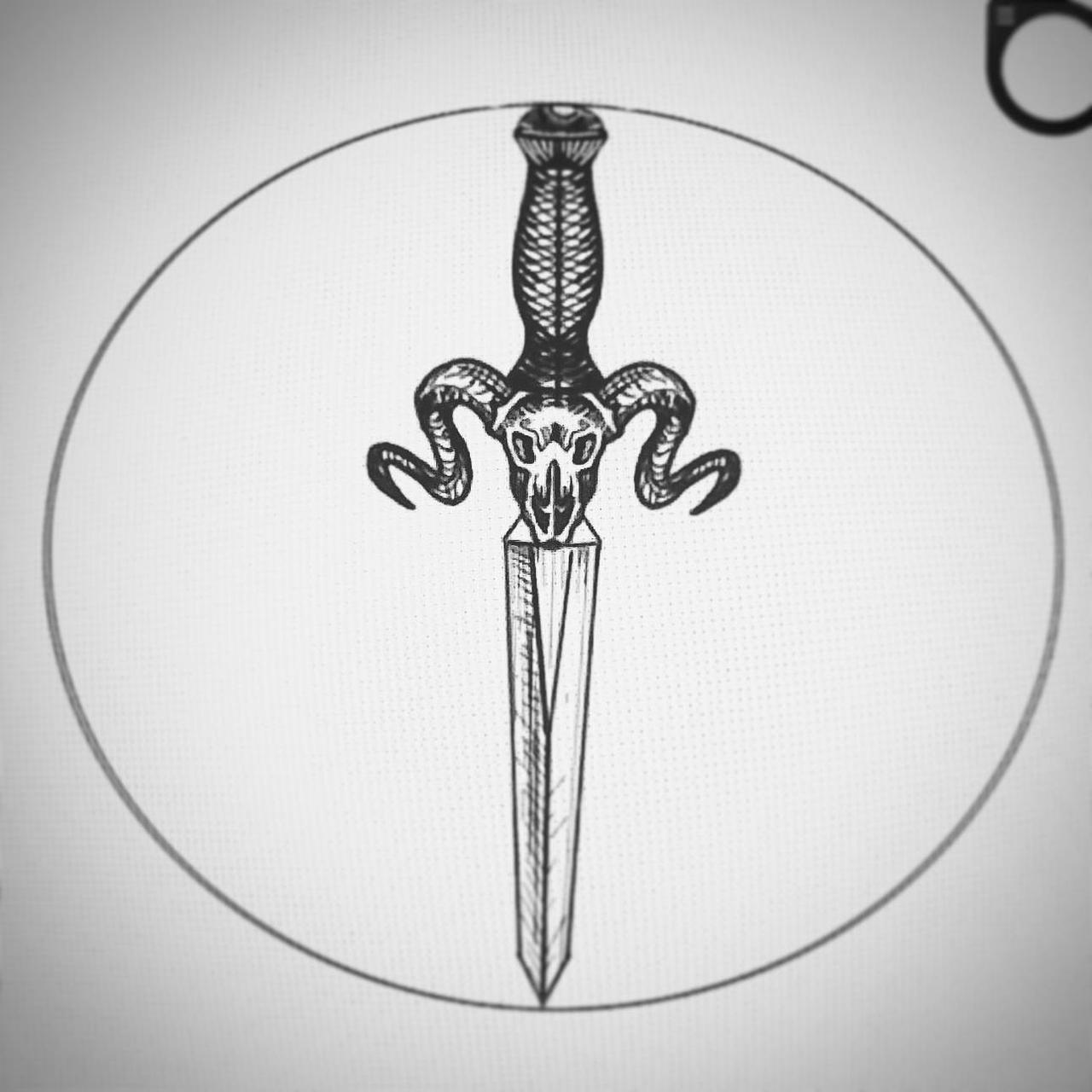 ram skull dagger by juicstz on DeviantArt