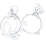 Bloaty Rina and Ivy -Sketch-