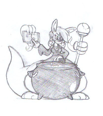 Aisha Brewing a Potion