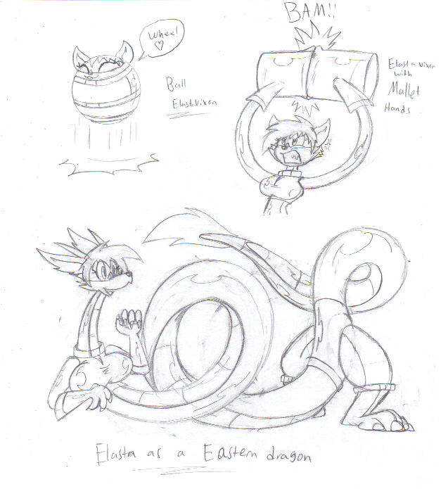 Elasta Vixen TF doodles 2