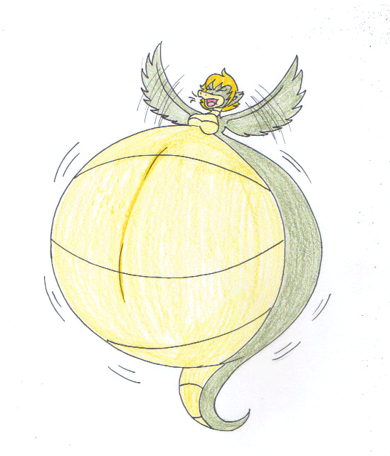 Balloon Dragon Half Blimped