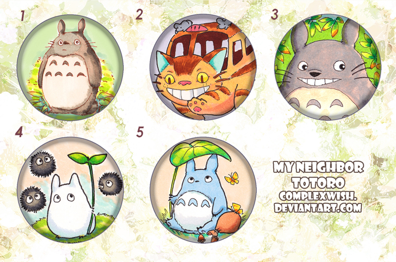 Totoro Buttons