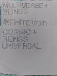 Cosmic Being and Multi Universe Logo Art