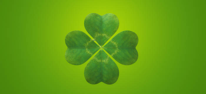 Four Leaf Clover Magic Luck Art 