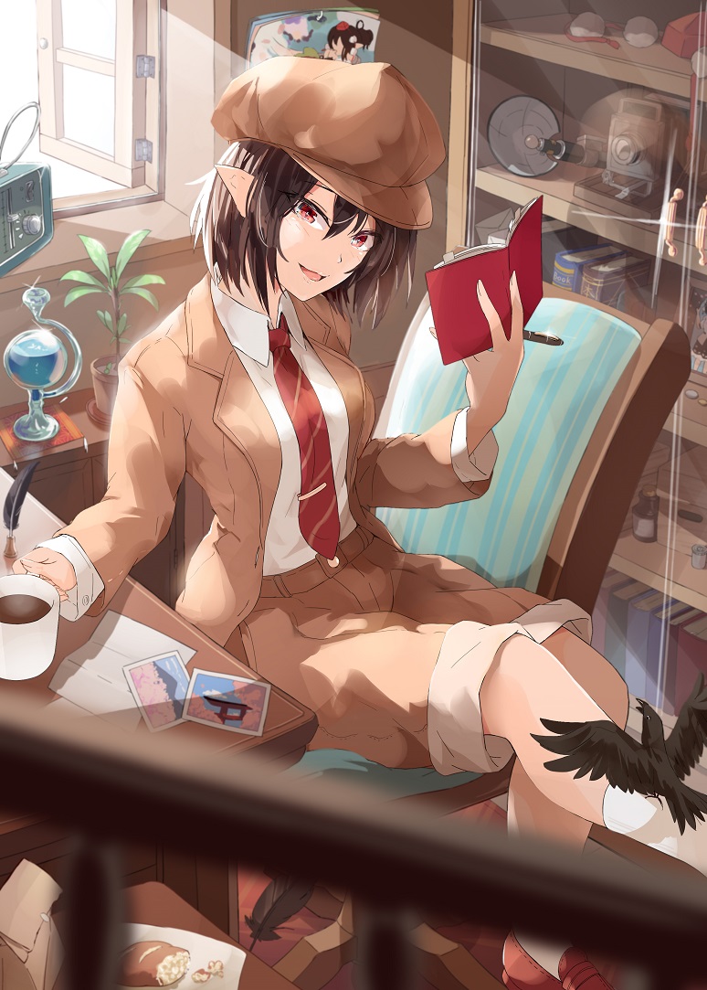 Shameimaru Aya Touhou Drawn By Kagami Toufu B34