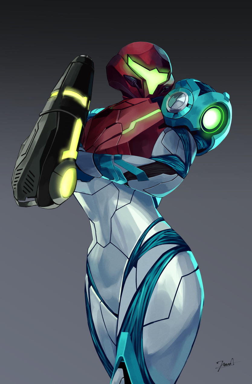Samus Aran Metroid And 2 More Drawn By Namiura