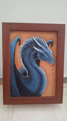 Saphira, blue dragon