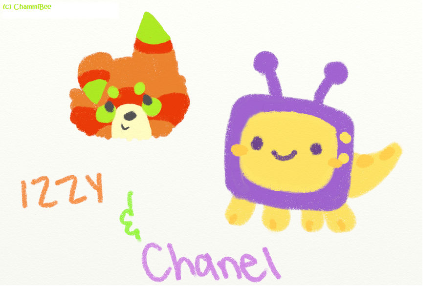Izzy and Chanel: Crayola Style