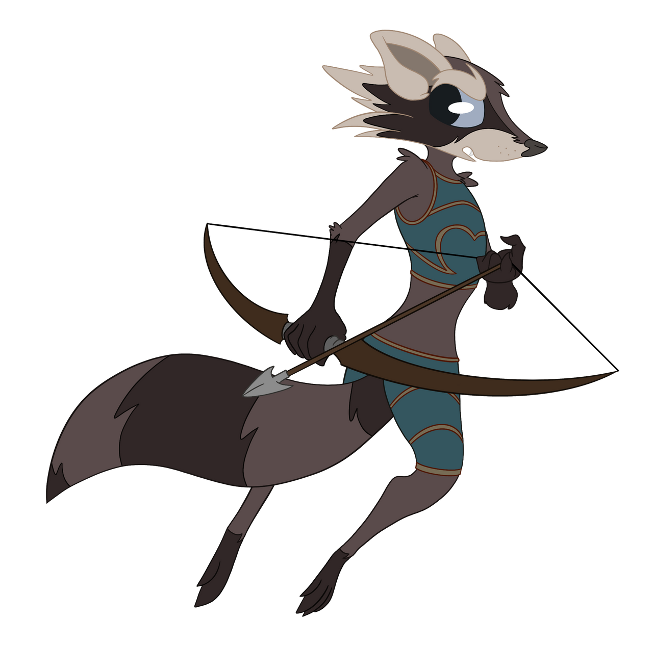 Raccoon ranger transparent no shading by unrulymagpie on DeviantArt