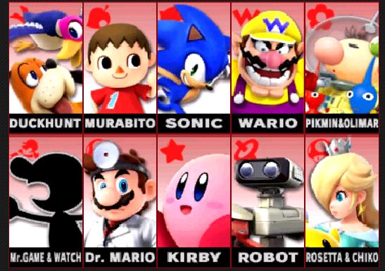 My Top 10 Least Favorite Characters in Smash Bros.