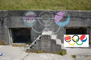 Olympic Rings Sponsored by Burger King and Pepsi