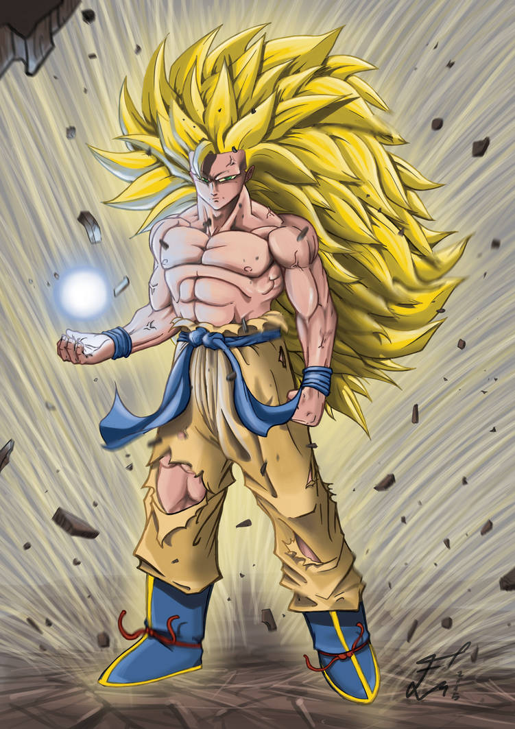 Goku SS3 fanart by MF1989 on DeviantArt