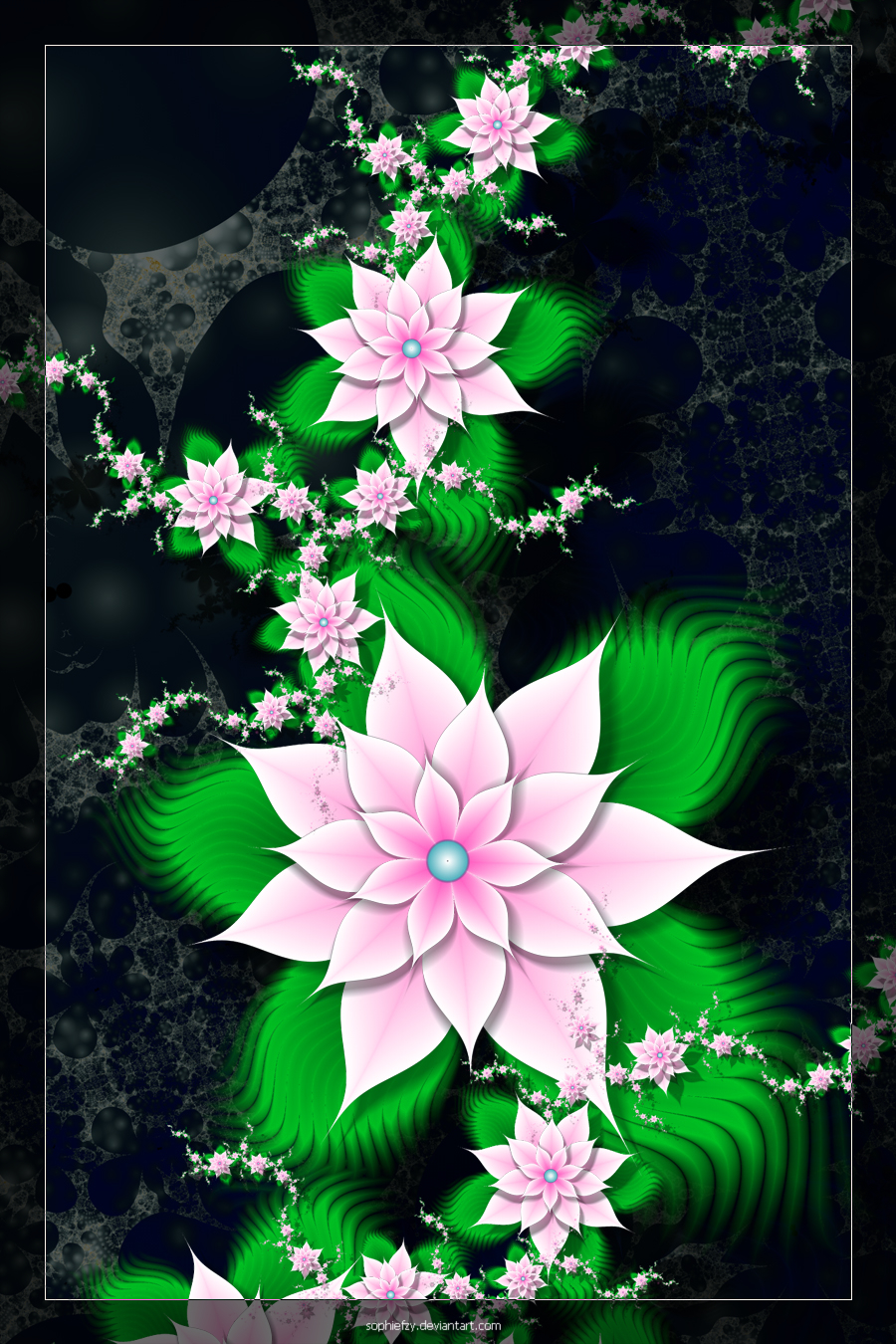 Fractal flowers 11