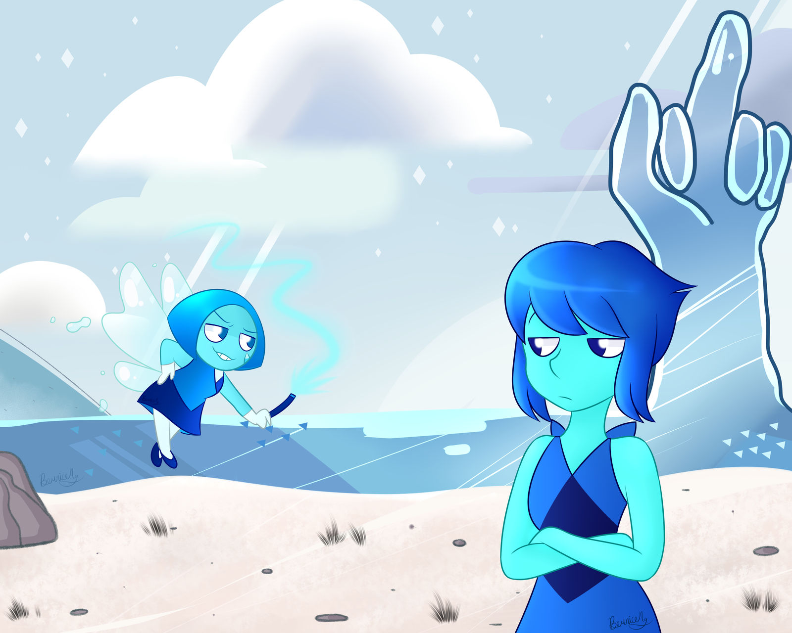 Aquamarine and Lapis