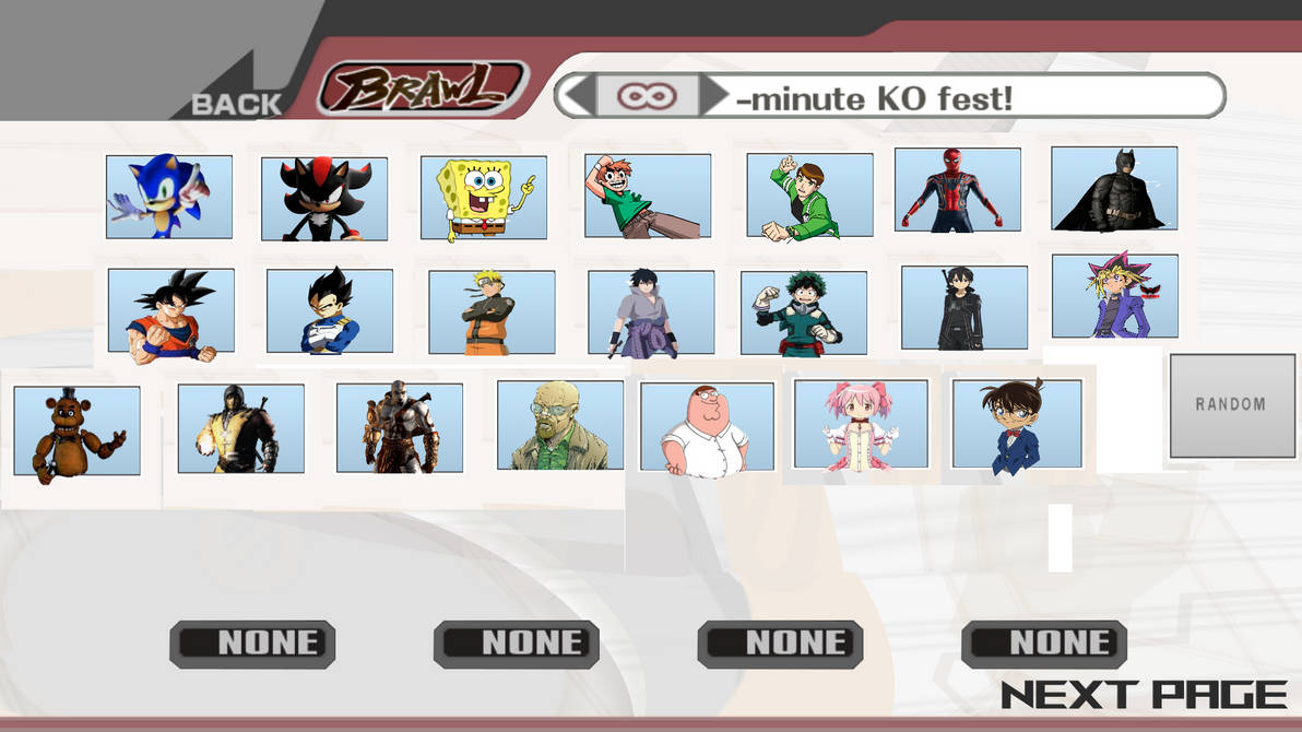Super Smash Bros Brawl Roster My Version Page 1 by Halalmeat2023 on ...