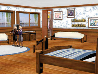 MMD New Twin Bedroom Download by SachiShirakawa