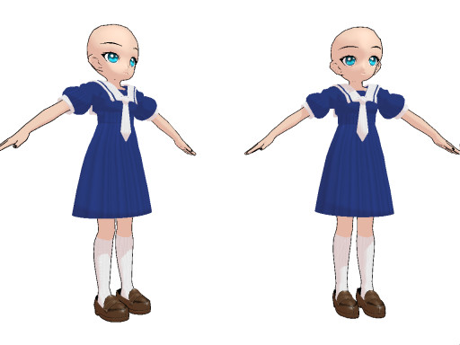 MMD Chibi Elementary Uniform