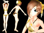 MMD Sachi Bikini Model Download