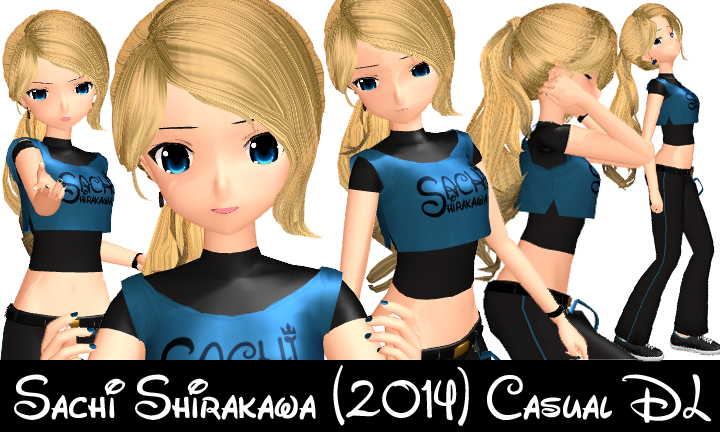 MMD Sachi Shirakawa (2014) Casual Outfit DOWNLOAD