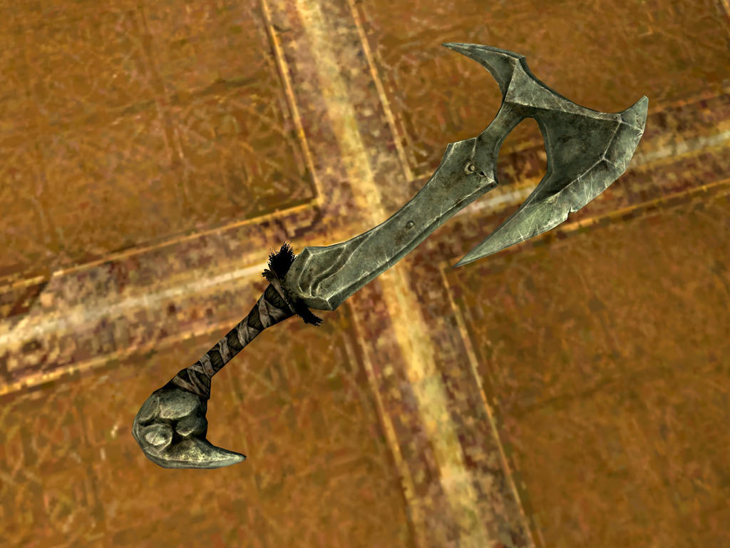 Orcish war axe by isaac77598 on DeviantArt