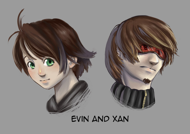 RTE portraits I - Xan and Evin