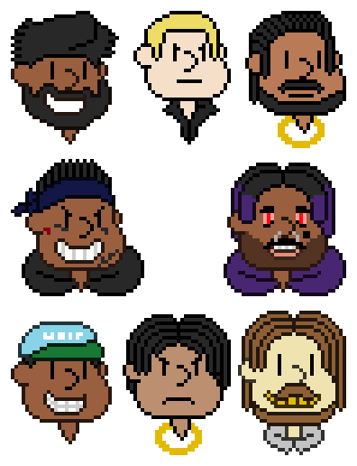 rapper pixel art by TrashsterMaster on DeviantArt