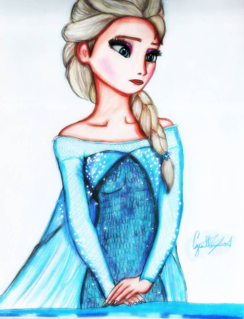 Elsa The Snow Queen (Disney Frozen) by GuillermoAntil on DeviantArt
