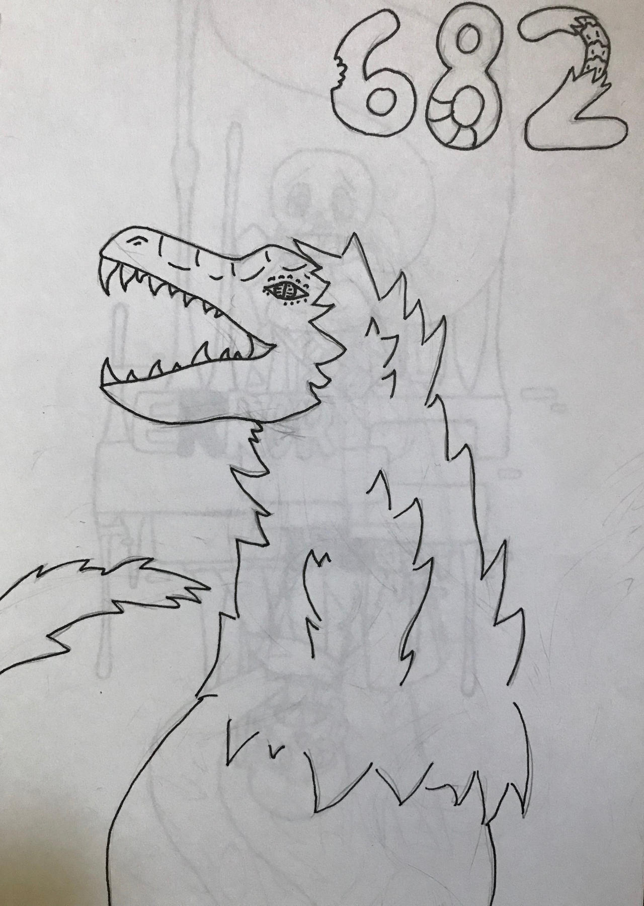 SCP-682 by KookasaurusRex on DeviantArt