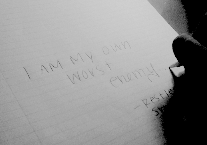 I Am My Own Worst Enemy By Girlbehindtheglasses On Deviantart I Am My Own Worst Enemy By Girlbehindtheglasses On Deviantart