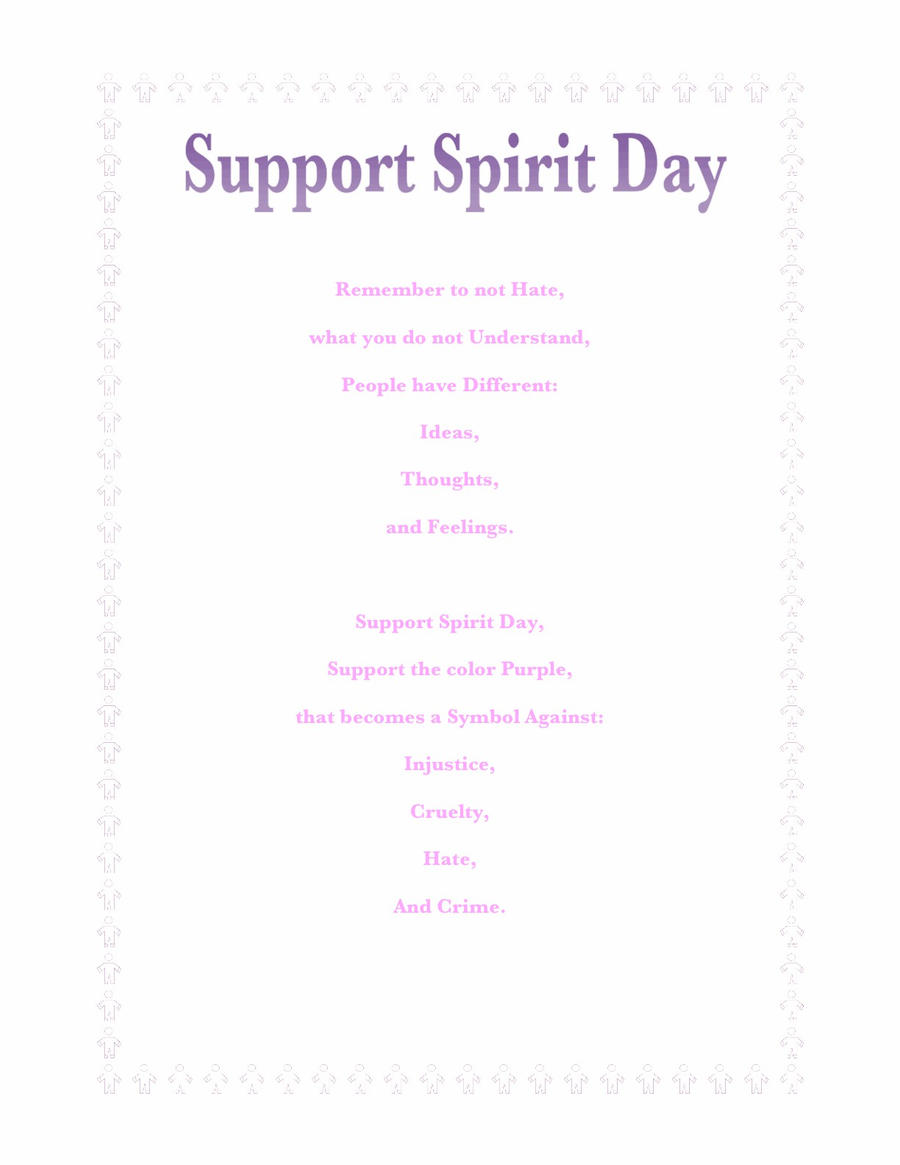 Spirit Day Support