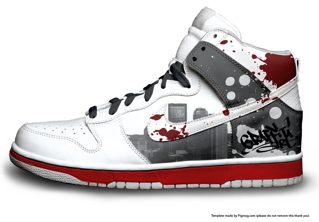 Custom nike top dunk high