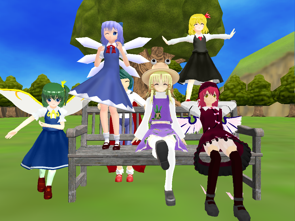 MMD Team 9 and Suwako