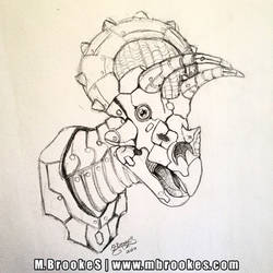 Robo-Ceratopsian Triceratops Sketch